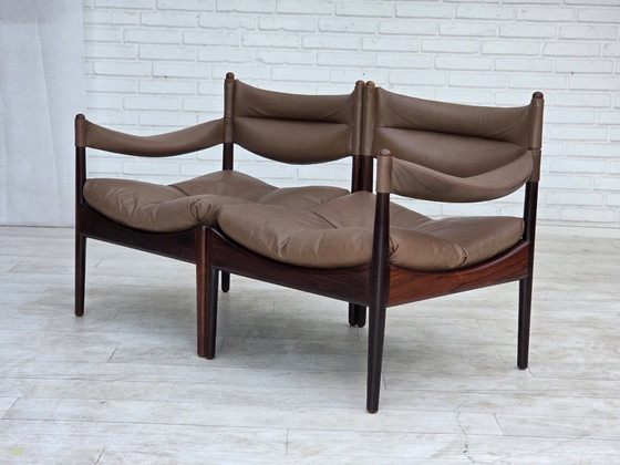 Jaren 70, Deens Design van Kristian Vedel, Modulaire bank, Model Modus. – Modulaire banken, Wood (photo 5 of 25)