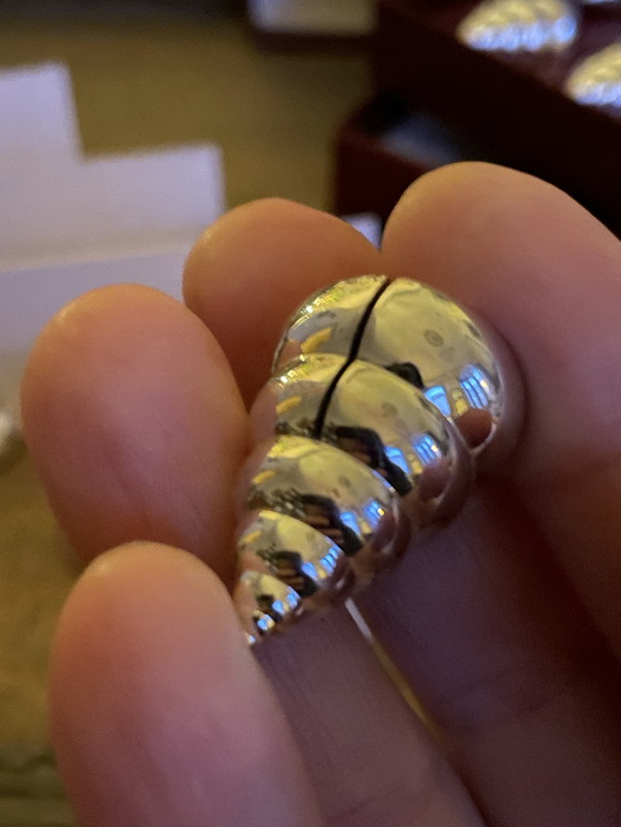 Image 1 of Set of 12 vintage shell-shaped place card holders