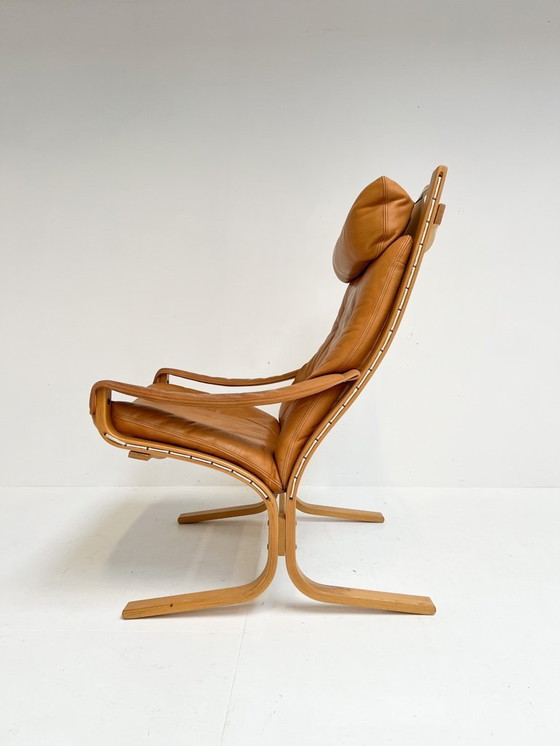 Image 1 of Fauteuil Siesta avec repose-pieds, conçu par Ingmar Relling pour Westnofa, années 1970