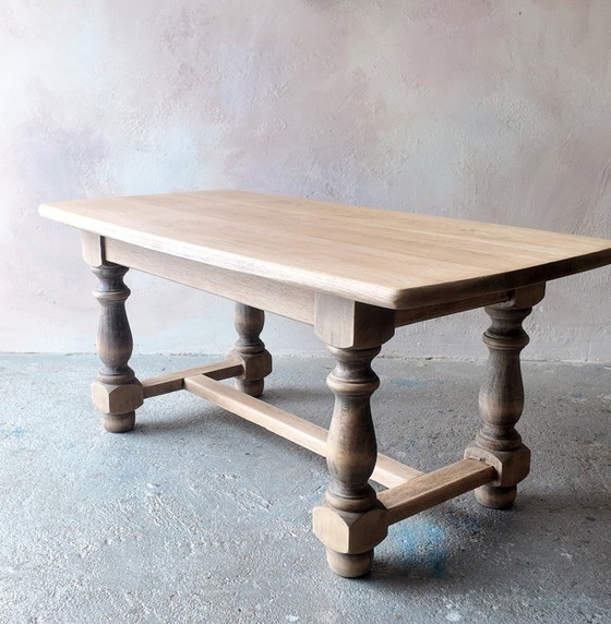 Antique solid oak farmhouse Coffee table – Wood (photo 8 of 16)