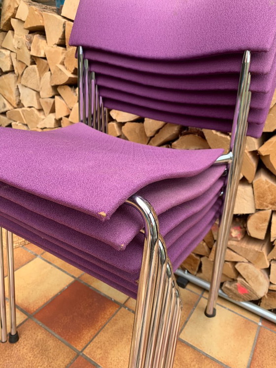 6 sedie Lammhults viola per il campus – Sedie da pranzo, Textile (photo 13 of 14)