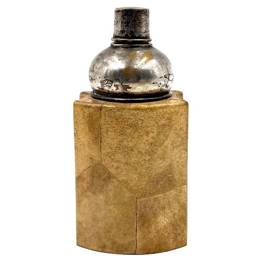 Thermos Macabo in Pergamena Color Tabacco e Ottone, Cusano Milanino, Italia 1950