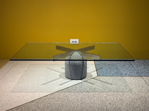 Vintage Paracarro Coffee Table By Giovanni Offredi For Saporiti, Italy, 1970’s