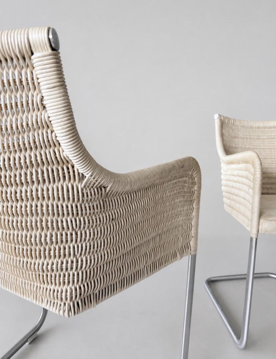 Image 1 of 2 Vintage Tecta D43 stoelen – William Dunkel - Beige Suede