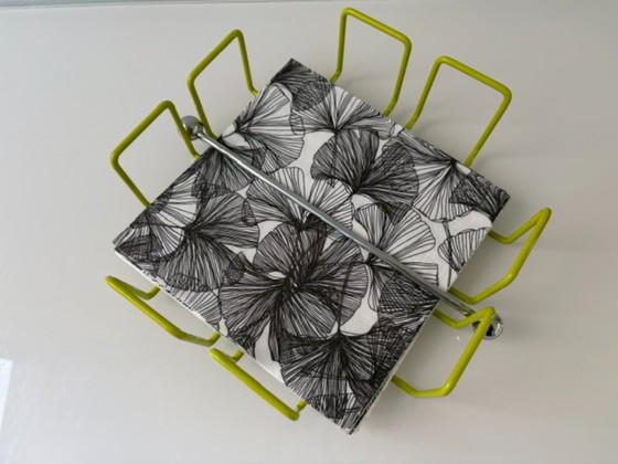 Porte-serviettes Design Rétro Vert Citron Acier Fil – Accessoires de table (photo 3 of 20)