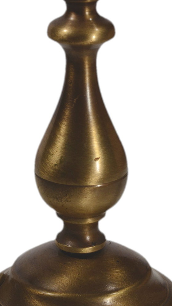 Vintage brass baluster lamp base, 10x21cm – Table lamps (photo 5 of 7)