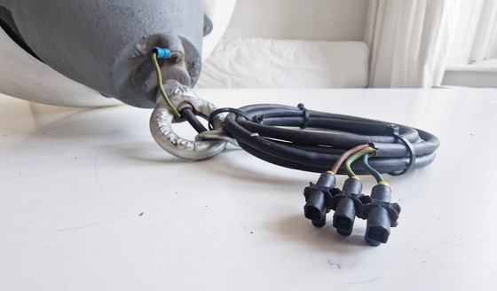 Image 1 of 2 originale ungarische Industrielampen, 1950er, funktionsfähig