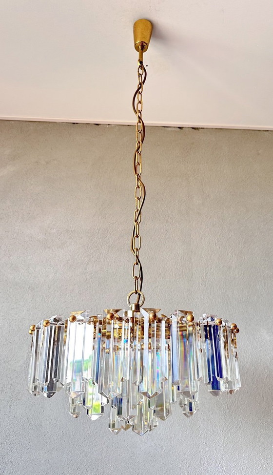 Image 1 of Lustre vintage en cristal Kalmar