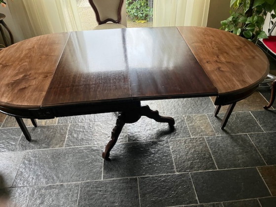 Image 1 of Tavolino Biedermeier con 6 sedie Biedermeier