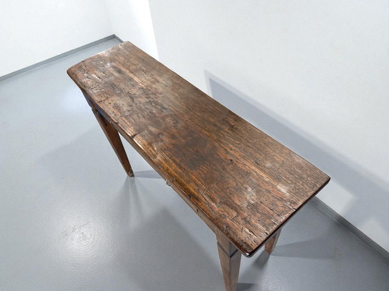 Image 1 of Tavolino laterale / consolle in autentico legno massello