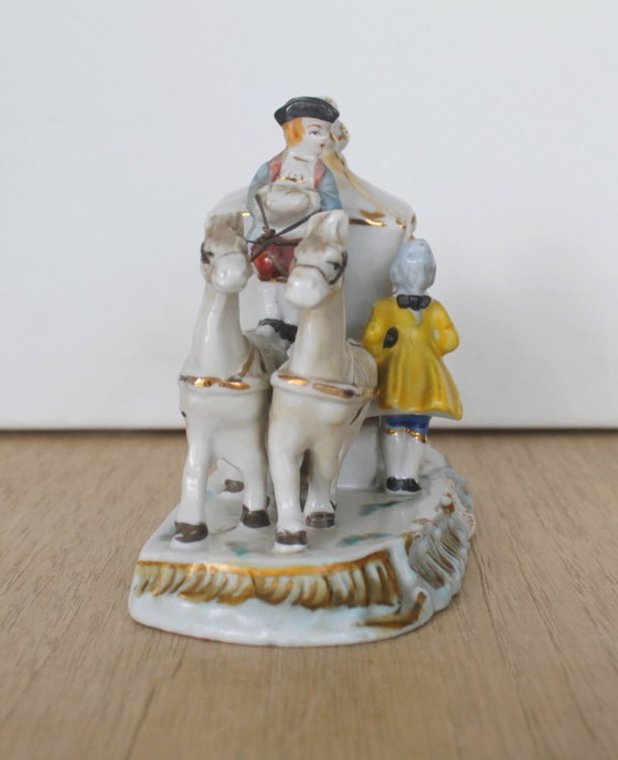 Image 1 of Nice, vintage porcelain carriage figurine, Offtriart, 1950s