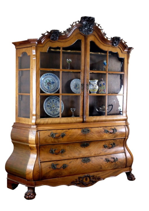 Vitrine Hollandse Mahoniehouten , 18de eeuw.