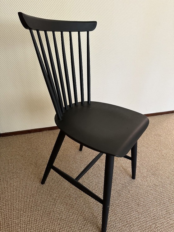 Vintage black wooden chair – Chairs and lounge chairs (photo 5 of 6)