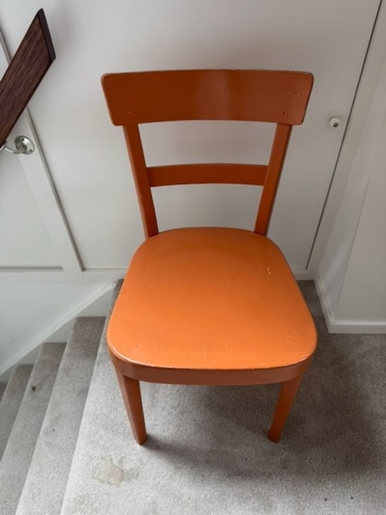 Set van 8 originele vintage Horenglarus stoelen – Zwitsers design – Horgenglarus, Eetkamerstoelen, Wood (photo 9 of 29)
