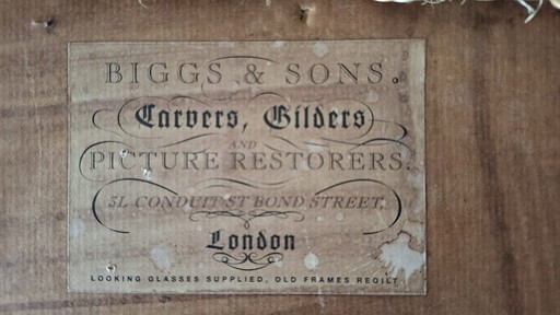 Topstuk: Authentieke Jan Hendrik Verburgh – "Familie Eenden" – Monumentale 19e-eeuwse Biggs & Sons Lijst