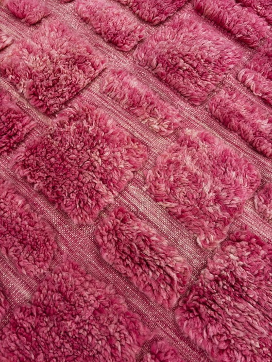 Image 1 of Moroccan Mrirt Rug Handmade Wool – Large Pink Berber Area Rug 200x320 cm