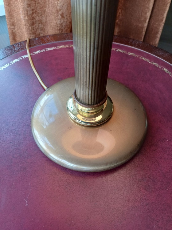 Herda grande lampada a colonna Hollywood Regency 55 cm alta – Lampade da tavolo, Metallo, Tessile (photo 5 of 10)