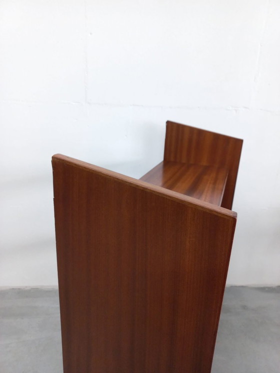 Image 1 of 1950s/60s Scandinavian wall cabinet wall rack (teak-pine veneer)