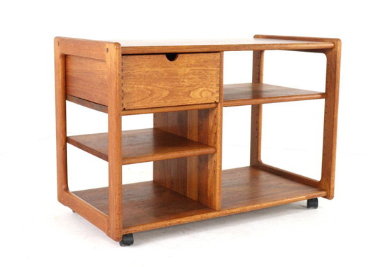Image 1 of Danish design trolley with drawer vintage