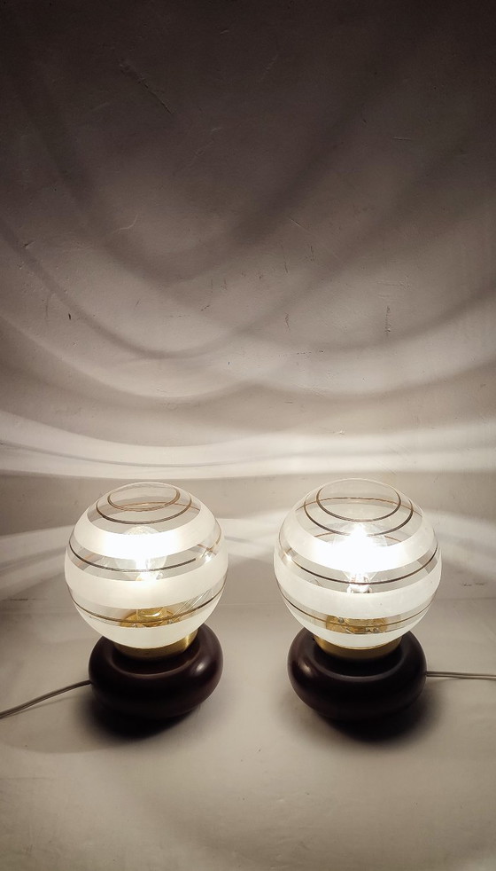 Image 1 of Parir de lámparas de sobremesa. España, década de 1970.