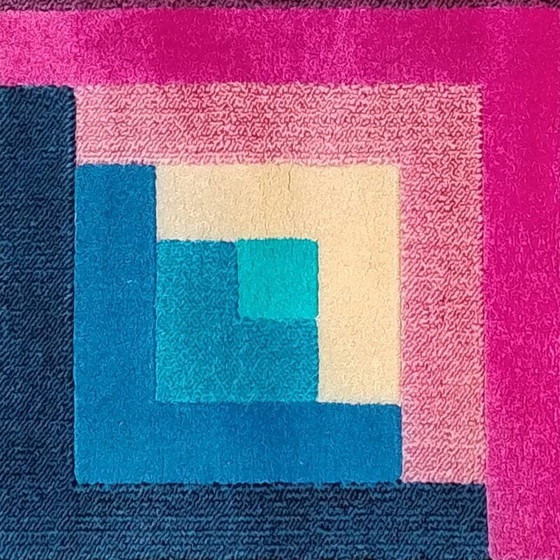 Image 1 of 1980S Gorgeous Geometric Italian Woolen Rug By Missoni For T&J Vestor