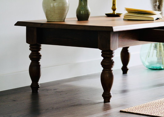 Image 1 of Table basse en pin massif