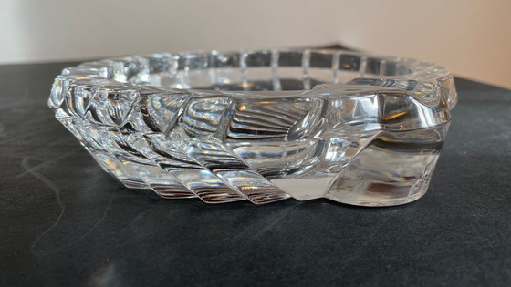 Image 1 of Cenicero en forma de concha Cristal de época