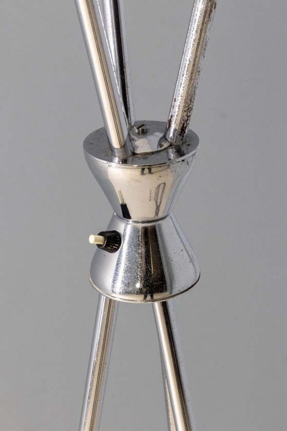 Image 1 of Lámpara de pie de tres brazos, Lidokov, década de 1950-1960, Checoslovaquia