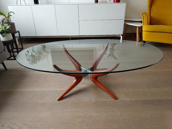 Image 1 of Porada Denuo Salontafel – Italiaans Design – Massief Hout & Glas