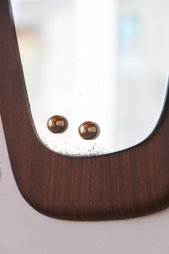 Image 1 of Teak mirror - Scandinave 28.03.25.04