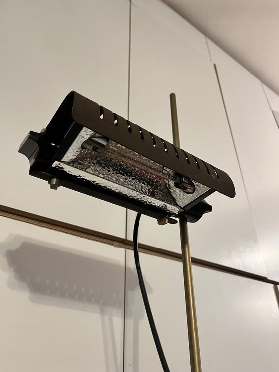 Image 1 of 626/L brown floor lamp, designed by Joe Colombo, Oluce edition, vintage, 1960s-70s, original