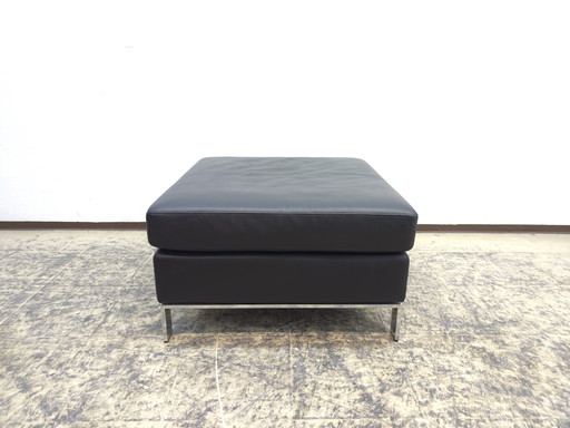 Walter Knoll Foster leren kruk, echt leer, bank, bovenblad