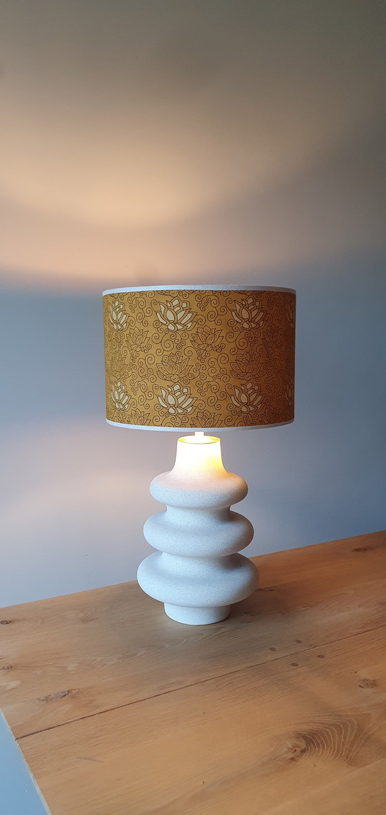 Image 1 of Neuer, handgefertigter Lampenschirm mit Goldfolie, 30 x 20 cm