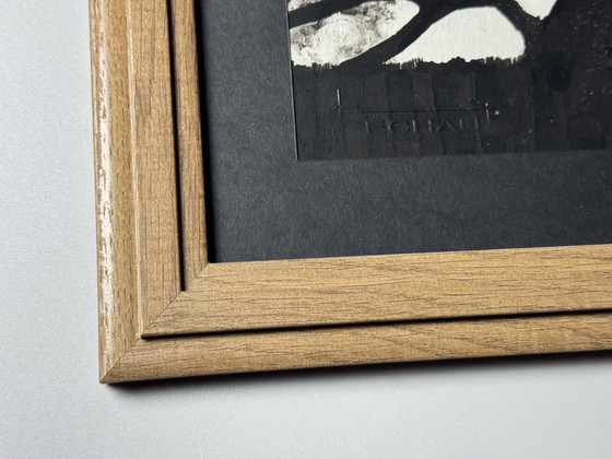 Image 1 of Eugène Eechaut (1928-2019) - Ink trees, diptych 1975, framed 