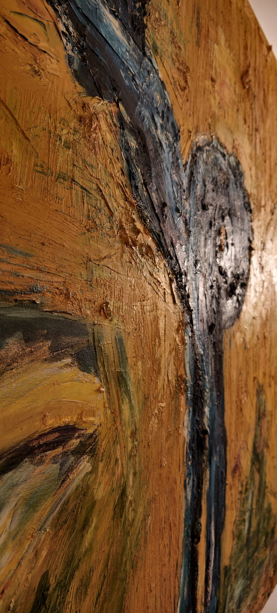 Image 1 of Vintage Monumentales Originalgemälde Quo Vadis XVIII 140x120cm / Monumental Original Painting Contemporary Expressionism