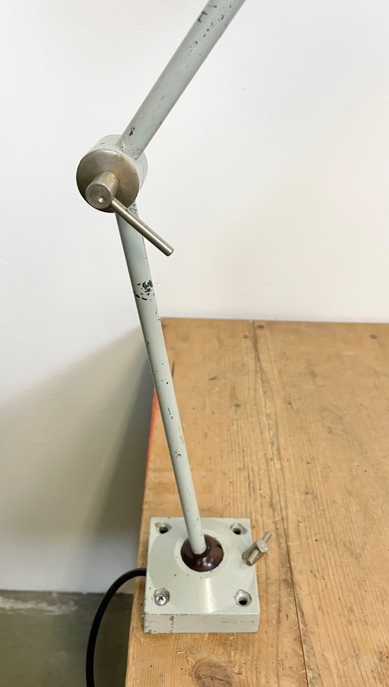 Image 1 of Lampada da tavolo industriale nera di Elektrosvit, anni '70