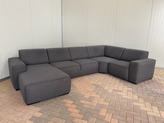 Image 1 of  Bellissimo divano a U in tessuto grigio