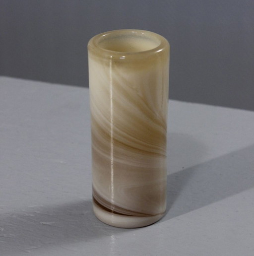 Roller vase alabaster style Maure Vieil Bob Le Bleis Mandelieu 1970s