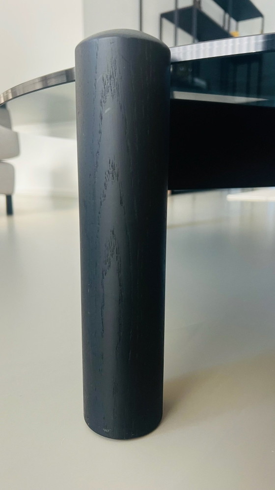 Cassina Table à Plateau - Design Couchtisch – Couchtische, Glas, Holz (photo 5 of 10)