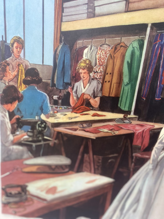 Image 1 of Manifesto scolastico Rossignol Elocution CE3 “Laboratorio di cucito”