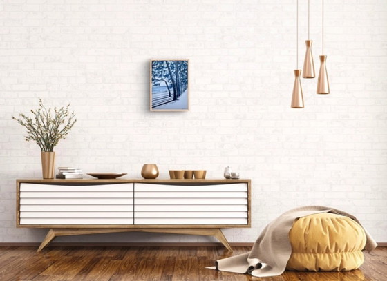 Image 1 of Indigo-inkt op wit papier, 40x30cm