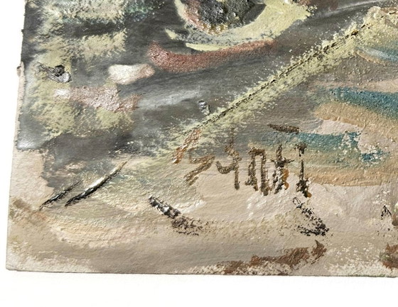 Image 1 of Jozsef BANFI (1936-) Oil Painting on Cardboard | Terez Boulevard, Budapest, Hungary | Signed by Bánfi | Famous Hungarian Painter