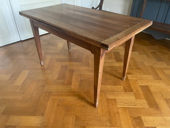 Image 1 of Mesa extensible Mesa de comedor Mesa Madera de cerezo Antigua Francesa