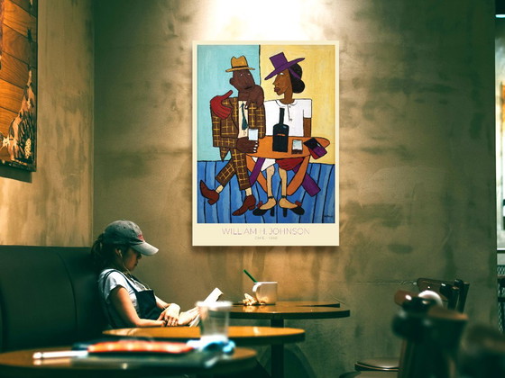 Café - William H. Johnson - 1940 - Poster 50 × 70 cm – Kunst, Paper (photo 2 of 8)