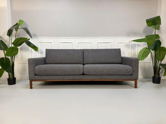 Image 1 of Bolia North 3 Sitzer Sofa Designer Stoff Grau Couch + Hocker