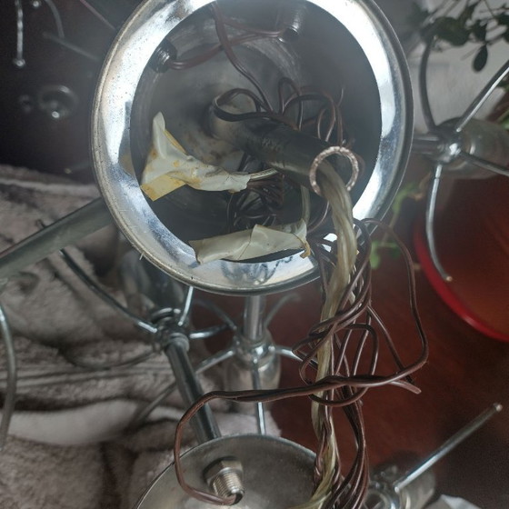 Grande lampadario vintage Gaetano Sciolari 'Dandelion' (52 cm) - Completamente ricablato, con messa a terra (photo 16 of 16)