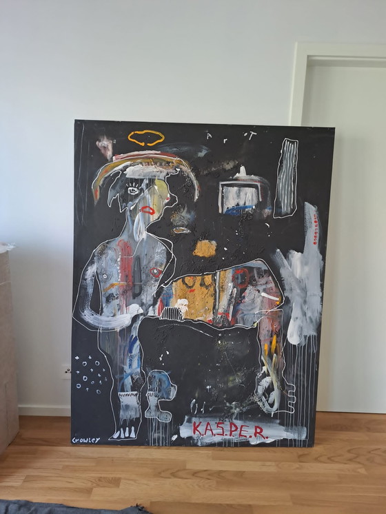 Image 1 of Peinture Tom Gully "Crowley" Le Punch dansant Original