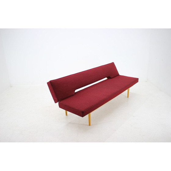 Image 1 of Vintage sofa by Miroslav Navrátil in wood and fabric1960s