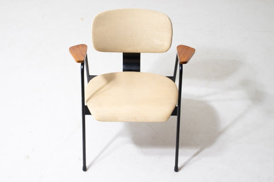 Rare 'F1 chair' by Willy Van der Meeren, 1950s, Armchairs, Metal, Textile, Black (photo 3 of 6)