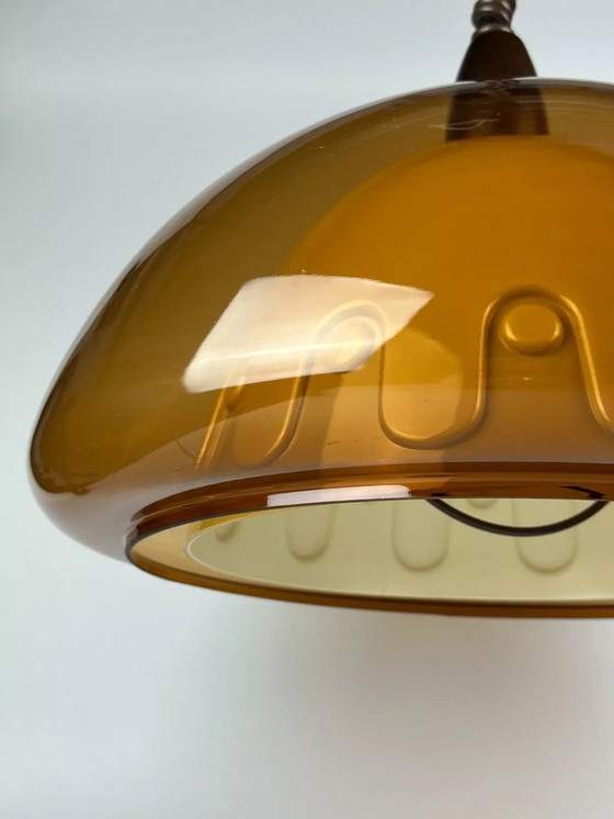 Image 1 of Lampada da soffitto anni '60 e '70, lampada a sospensione, acrilico, plastica, metallo, design spaziale